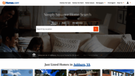 What Homes.com website looked like in 2020 (3 years ago)