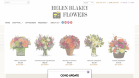 What Helenblakeyflowers.com website looked like in 2020 (3 years ago)