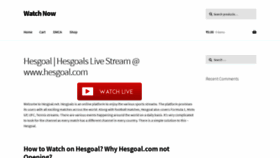 What Hesgoal.info website looked like in 2020 (4 years ago)