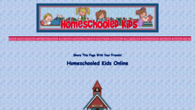 What Homeschooled-kids.com website looked like in 2020 (3 years ago)