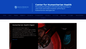What Hopkinshumanitarianhealth.org website looked like in 2020 (3 years ago)