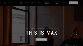 What Hotelmaxseattle.com website looked like in 2020 (3 years ago)