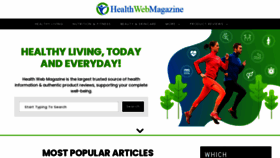 What Healthwebmagazine.com website looked like in 2020 (3 years ago)