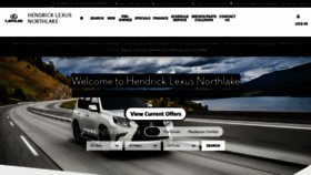 What Hendricklexusnorthlake.com website looked like in 2020 (3 years ago)