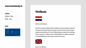 What Hamfamily.nl website looked like in 2020 (3 years ago)