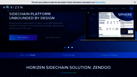 What Horizen.io website looked like in 2020 (3 years ago)