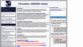 What Heszir2.hu website looked like in 2020 (3 years ago)