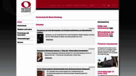 What Hfm-nuernberg.de website looked like in 2020 (3 years ago)
