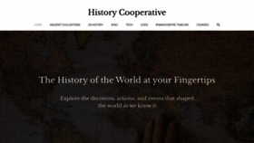 What Historycooperative.org website looked like in 2020 (3 years ago)