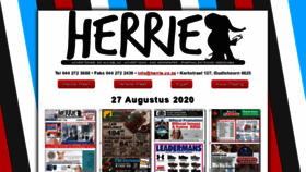 What Herrie.co.za website looked like in 2020 (3 years ago)