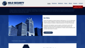 What Holdsecurity.com website looked like in 2020 (3 years ago)