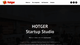 What Hotger.com website looked like in 2020 (3 years ago)