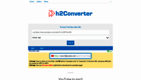 What H2converter.com website looked like in 2020 (3 years ago)