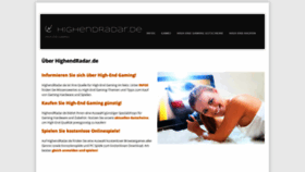 What Highendradar.de website looked like in 2020 (3 years ago)