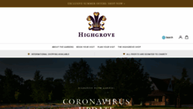 What Highgroveshop.com website looked like in 2020 (3 years ago)