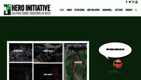 What Heroinitiative.org website looked like in 2020 (3 years ago)