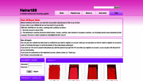 What Hairart88.com website looked like in 2020 (3 years ago)