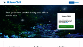 What Hotarucms.org website looked like in 2020 (3 years ago)