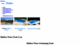 What Hiddenwaterpoolscost.org website looked like in 2020 (3 years ago)