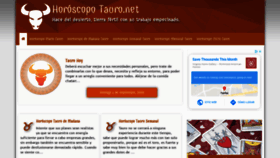 What Horoscopotauro.net website looked like in 2020 (3 years ago)
