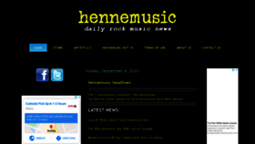 What Hennemusic.com website looked like in 2020 (3 years ago)