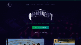 What Harbourfest.ca website looked like in 2020 (3 years ago)