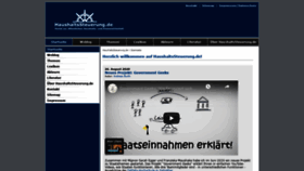 What Haushaltssteuerung.de website looked like in 2020 (3 years ago)