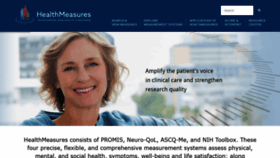 What Healthmeasures.net website looked like in 2020 (3 years ago)