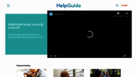 What Helpguide.org website looked like in 2020 (3 years ago)