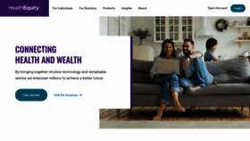 What Healthequity.com website looked like in 2020 (3 years ago)