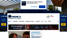 What Hnonline.sk website looked like in 2020 (3 years ago)