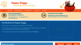 What Happydoggy.be website looked like in 2020 (3 years ago)