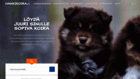 What Hankikoira.fi website looked like in 2020 (3 years ago)