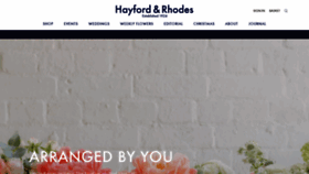 What Hayfordandrhodes.co.uk website looked like in 2020 (3 years ago)