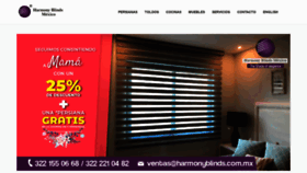 What Harmonyblinds.com.mx website looked like in 2020 (3 years ago)