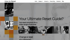 What How-to-reset.com website looked like in 2020 (3 years ago)