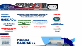 What Haddad.cl website looked like in 2020 (3 years ago)