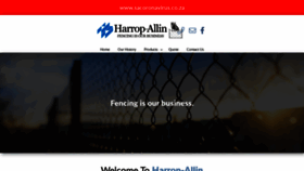 What Harropallin.co.za website looked like in 2020 (3 years ago)