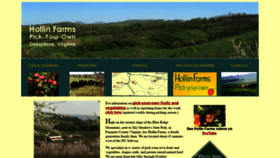 What Hollinfarms.com website looked like in 2020 (3 years ago)