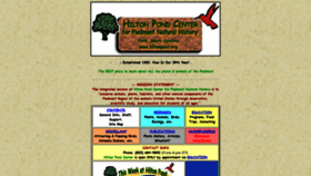 What Hiltonpond.org website looked like in 2020 (3 years ago)