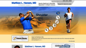 What Hansensportsdoc.com website looked like in 2020 (3 years ago)