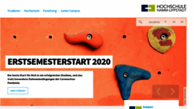 What Hshl.de website looked like in 2020 (3 years ago)