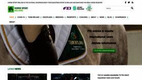 What Horsesportireland.ie website looked like in 2020 (3 years ago)
