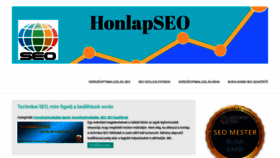 What Honlapseo.hu website looked like in 2020 (3 years ago)