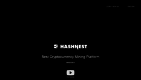 What Hashnest.com website looked like in 2020 (3 years ago)