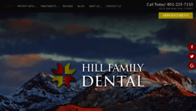 What Hillfamilydental.com website looked like in 2020 (3 years ago)