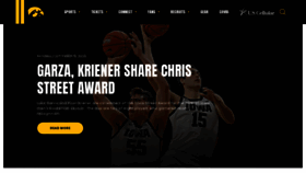 What Hawkeyesports.com website looked like in 2020 (3 years ago)