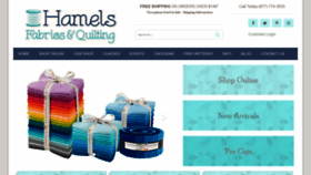 What Hamelsfabrics.com website looked like in 2020 (3 years ago)
