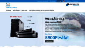 What Hostit.hu website looked like in 2020 (3 years ago)
