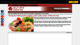 What Helpwithcooking.com website looked like in 2020 (3 years ago)